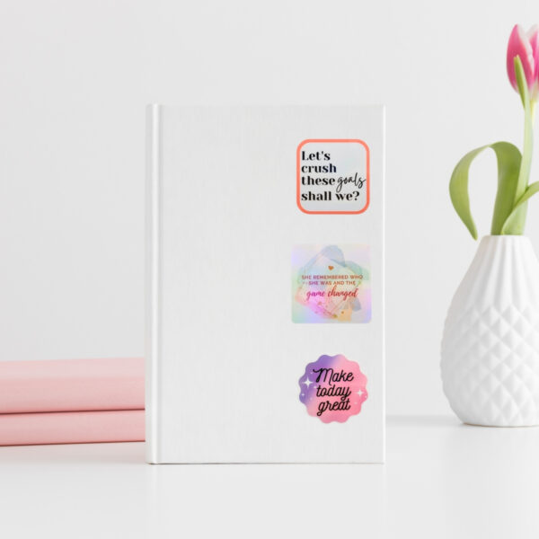 Crush Your Goals Glossy Sticker - Image 3