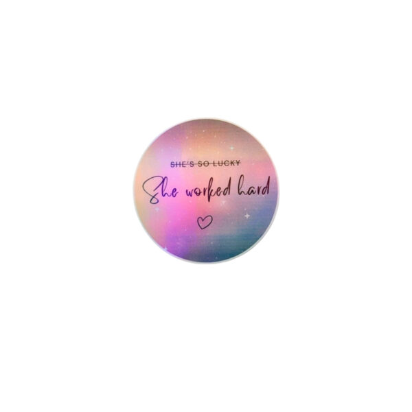 Hard-Work Glossy Sticker