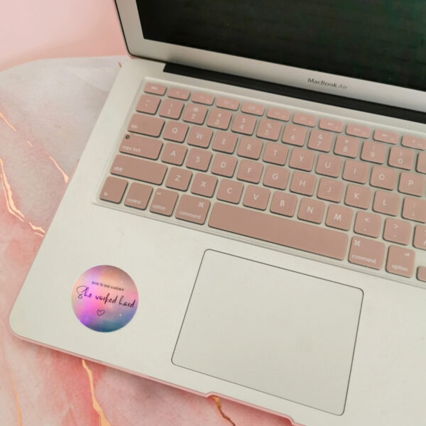 Hard-Work Glossy Sticker - Image 3