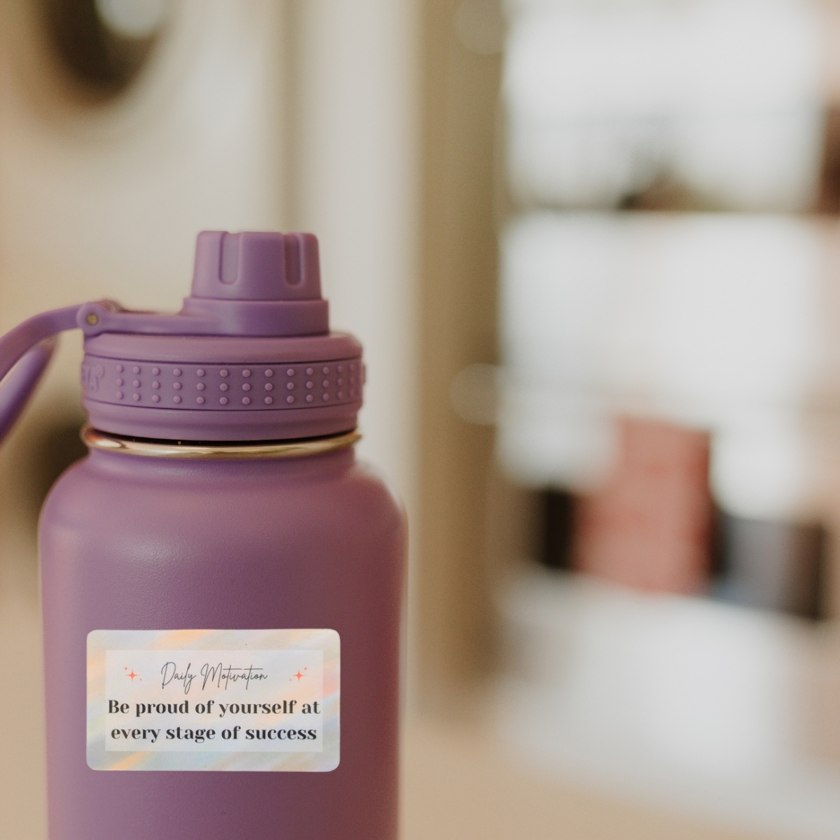 Be Proud of Yourself Glossy Sticker - Image 2