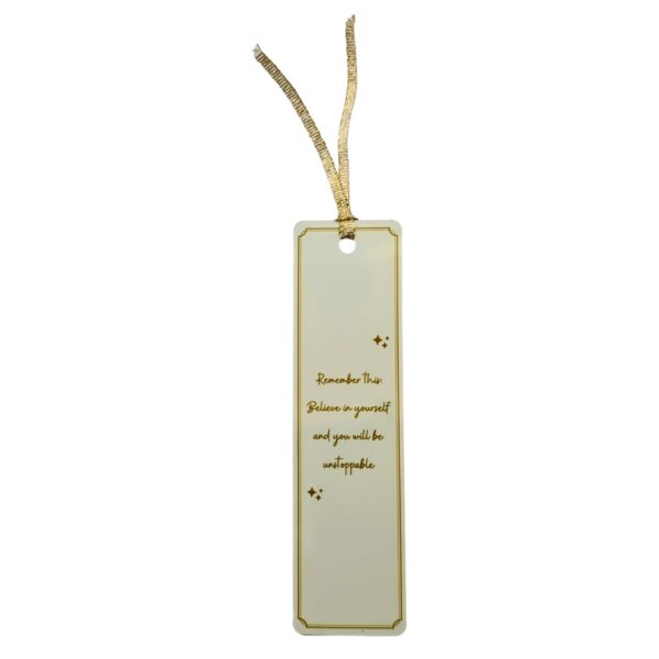 Unstoppable Metal Bookmark